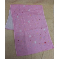 Special Sale- T103 粉紅色兔兔面巾 80x35cm