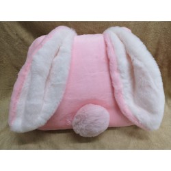 Special Sale-  H001 兔兔Cushion 連毛毯90x170cm (粉紅色)