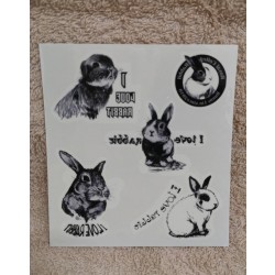 皇家瑞比兔Royal Rabbit - 紋身貼紙(共2張)