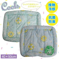 DoggyMan Cool Sleeping Pad (Pool Pattern) (Summer Blue/Mint Green)