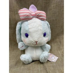 日本正版 兔兔公仔 (淺藍色垂耳兔蝴蝶結款)
