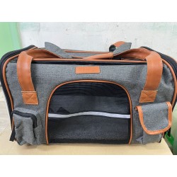 義賣- 手提兩用折疊式透氣寵物袋 L碼 (深灰 )