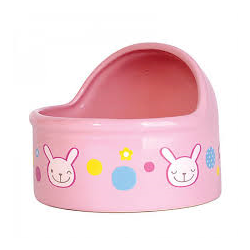 Jolly Pink Dome Feeding Bowl - Large