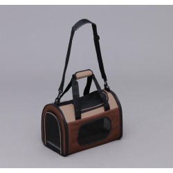 IRIS OHYAMA POTC-410A Foldable Pet Bag S Size (Brown/ Pink)