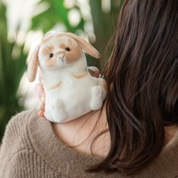 日本BISQUE- 按摩座枱鎖匙扣公仔 (兔兔)