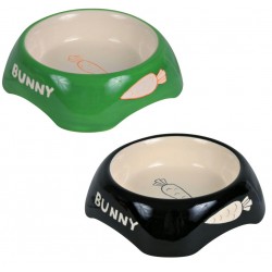 德國TRIXIE Bunny 陶瓷食物碗 (綠/黑/紅)
