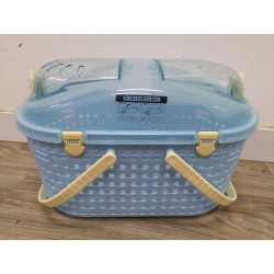 Charity Sale‑ IRIS Mesh Basket Pet Carrier MPC-450 (Blue)