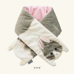 (最新款)(預訂)日本BISQUE- 頸部保暖圍巾(兔子/刺猬/龍貓)