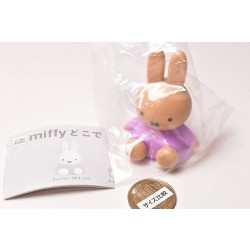 扭蛋 -Miffy Anywhere Pettan Stand Mascot (Melanie-紫色)