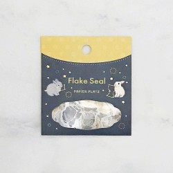 森山標子 Papier Platz Flake Seal / Sticker (37-887:星座兔子)