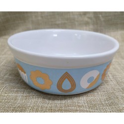 KONBI 陶瓷食物碗(L) (藍色/白色)