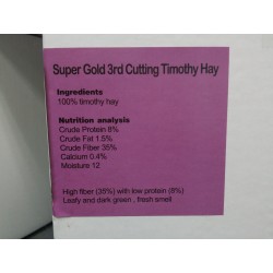 Small Pet Select Super Gold 3rd Cutting Timothy Hay 5LBS