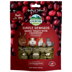 Oxbow Simple Rewards Baked Treats with Cranberry 3oz