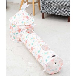 Colorful Cat Pattern Tent + 96cm Tunnel (set)